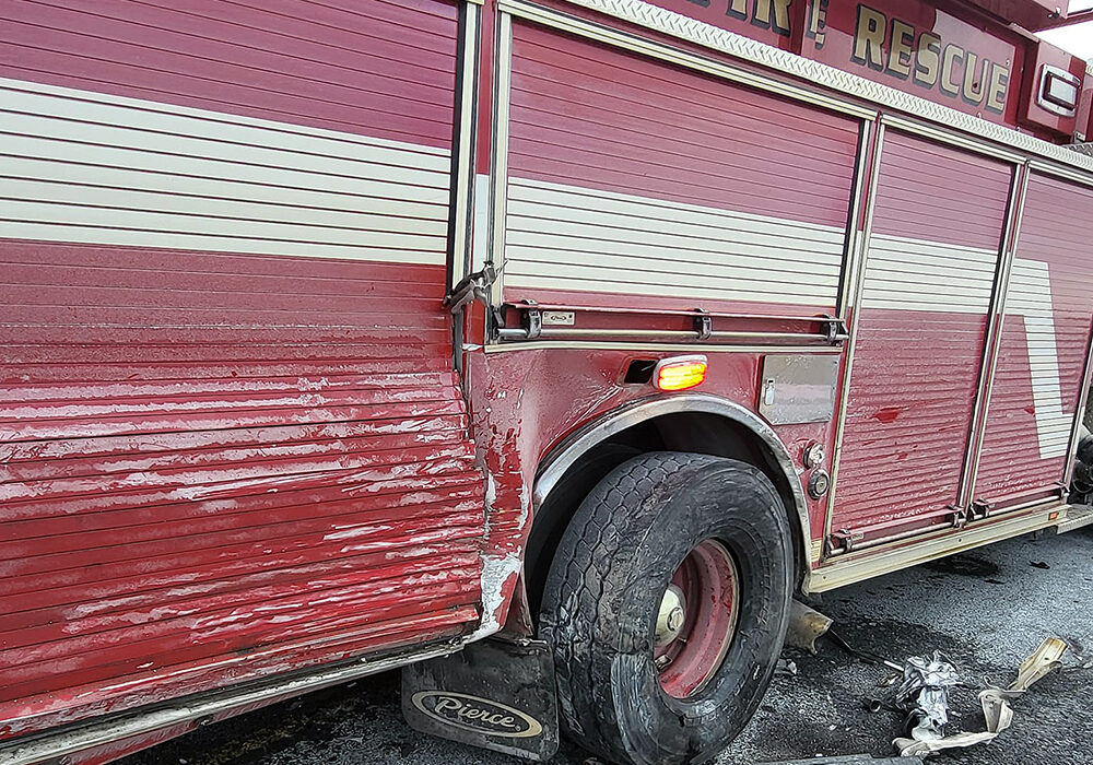 Monee Truck Damaged